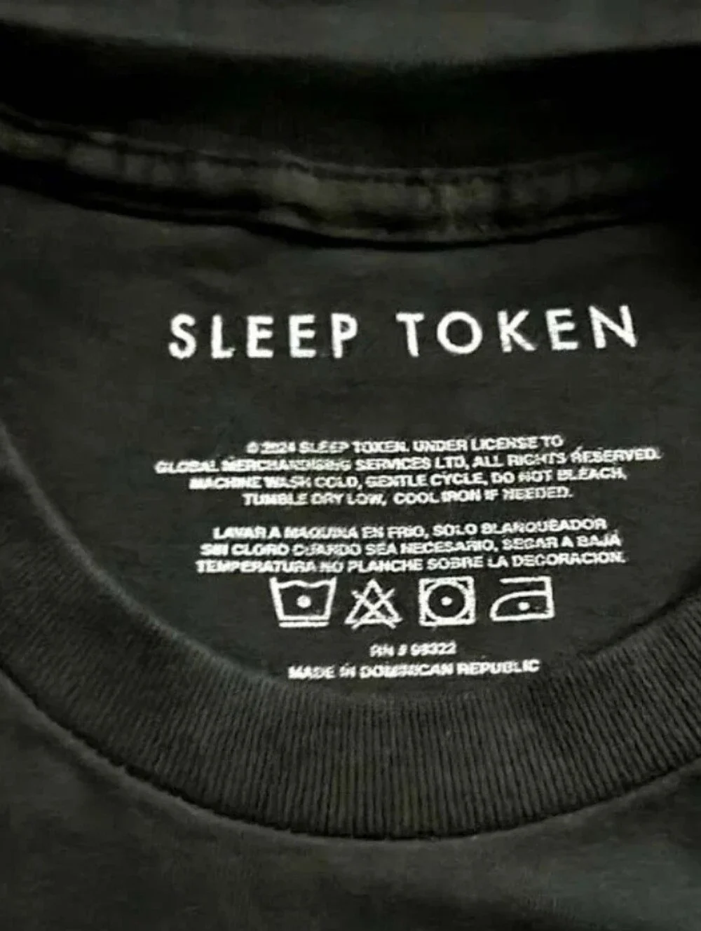 Sleep Token Vessel Sword Black Shirt